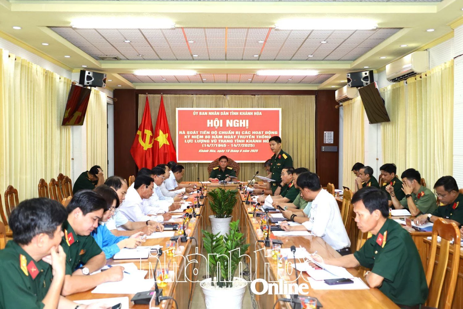 Rà soát tiến độ chuẩn bị các hoạt động kỷ niệm 80 năm Ngày truyền thống lực lượng vũ trang tỉnh Khánh Hòa