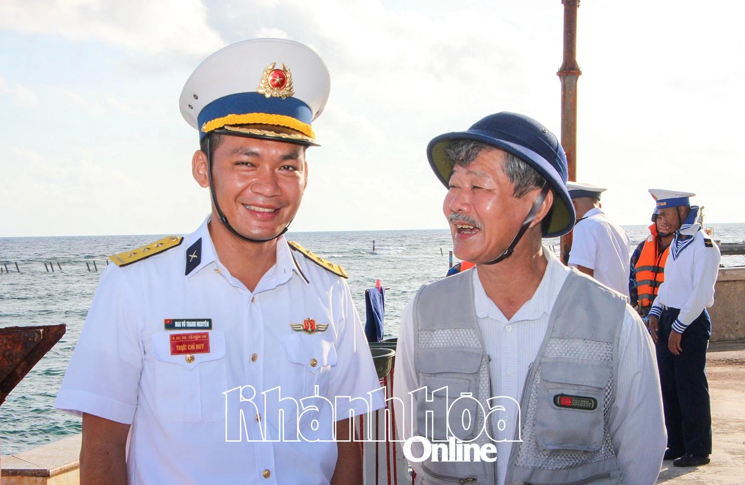 Nhà báo tác nghiệp ở Trường Sa