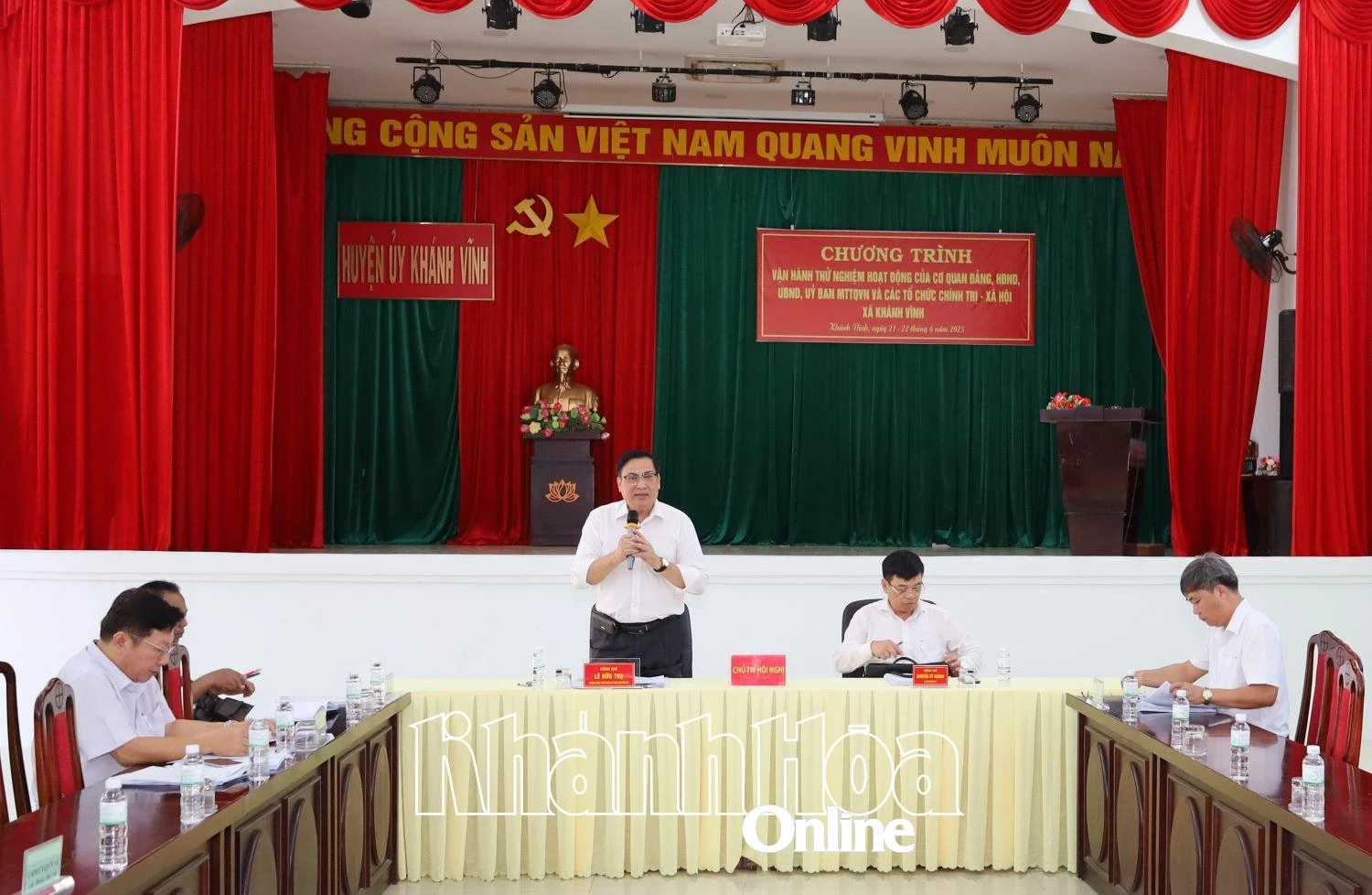 Vận hành thử nghiệm hoạt động xã Khánh Vĩnh