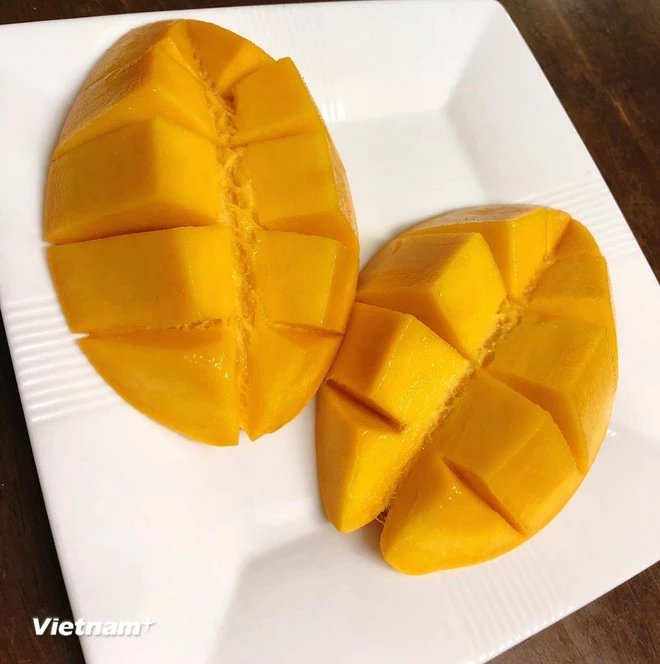 Xoài chứa nhiều đường nên dễ gây tăng đường huyết đột ngột. (Ảnh: Vietnam+)