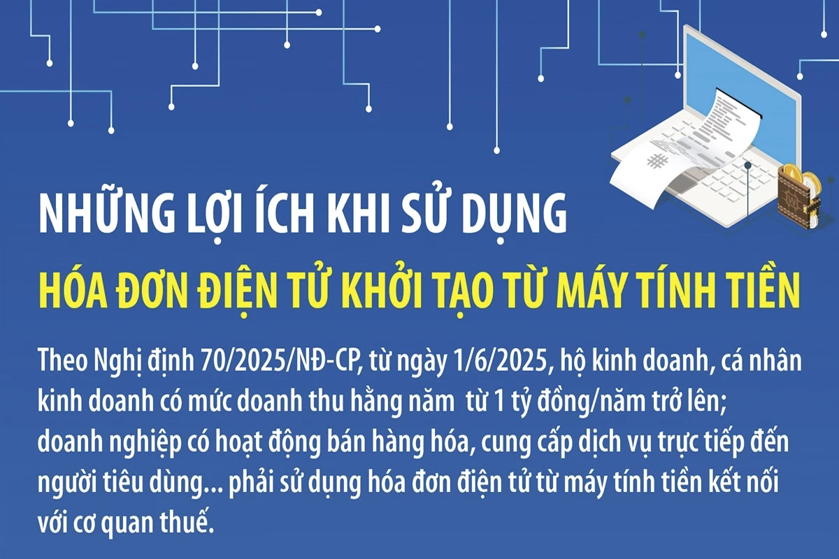 Những lợi ích khi sử dụng hóa đơn điện tử khởi tạo từ máy tính tiền