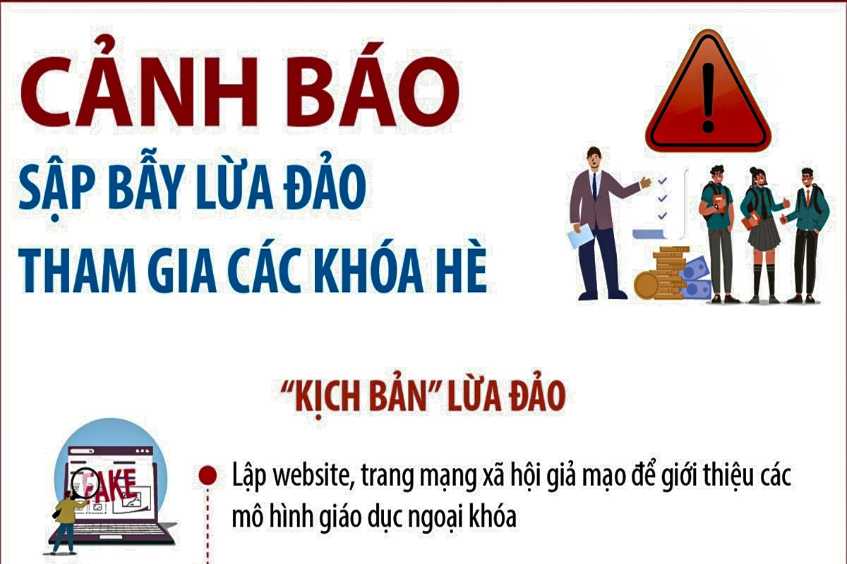 Cảnh báo sập bẫy lừa đảo tham gia các khóa hè