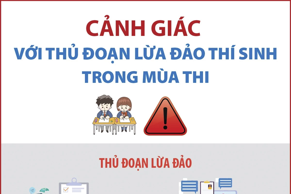 Cảnh giác với thủ đoạn lừa đảo thí sinh trong mùa thi