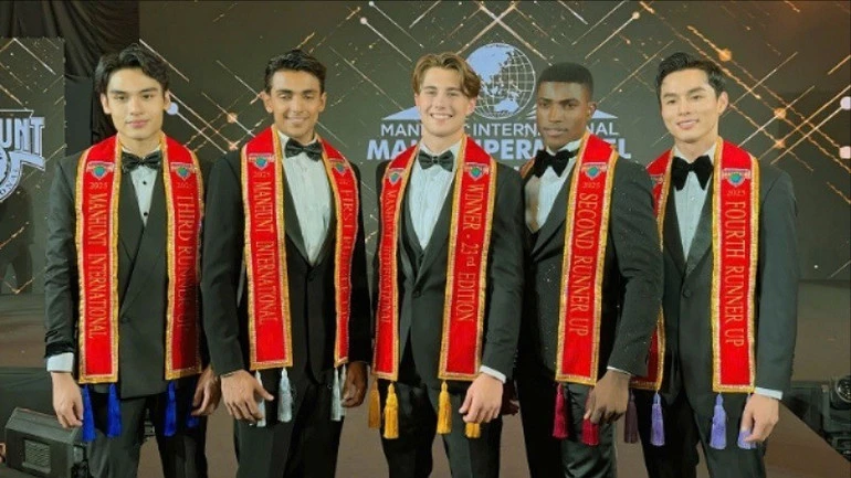 Top 5 Manhunt International 2025. (Ảnh: BTC)