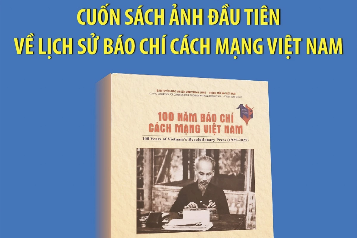 100 năm Báo chí cách mạng Việt Nam (1925-2025): Cuốn sách ảnh đầu tiên về lịch sử Báo chí cách mạng Việt Nam