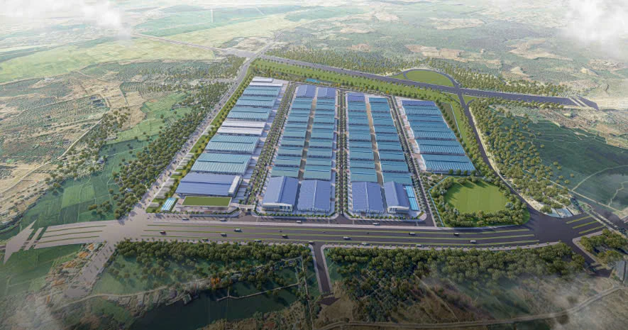 Hạ tầng đồng bộ tại Cụm công nghiệp Diên Thọ VCN – sẵn sàng đáp ứng nhu cầu sản xuất xanh và phát triển bền vững.
