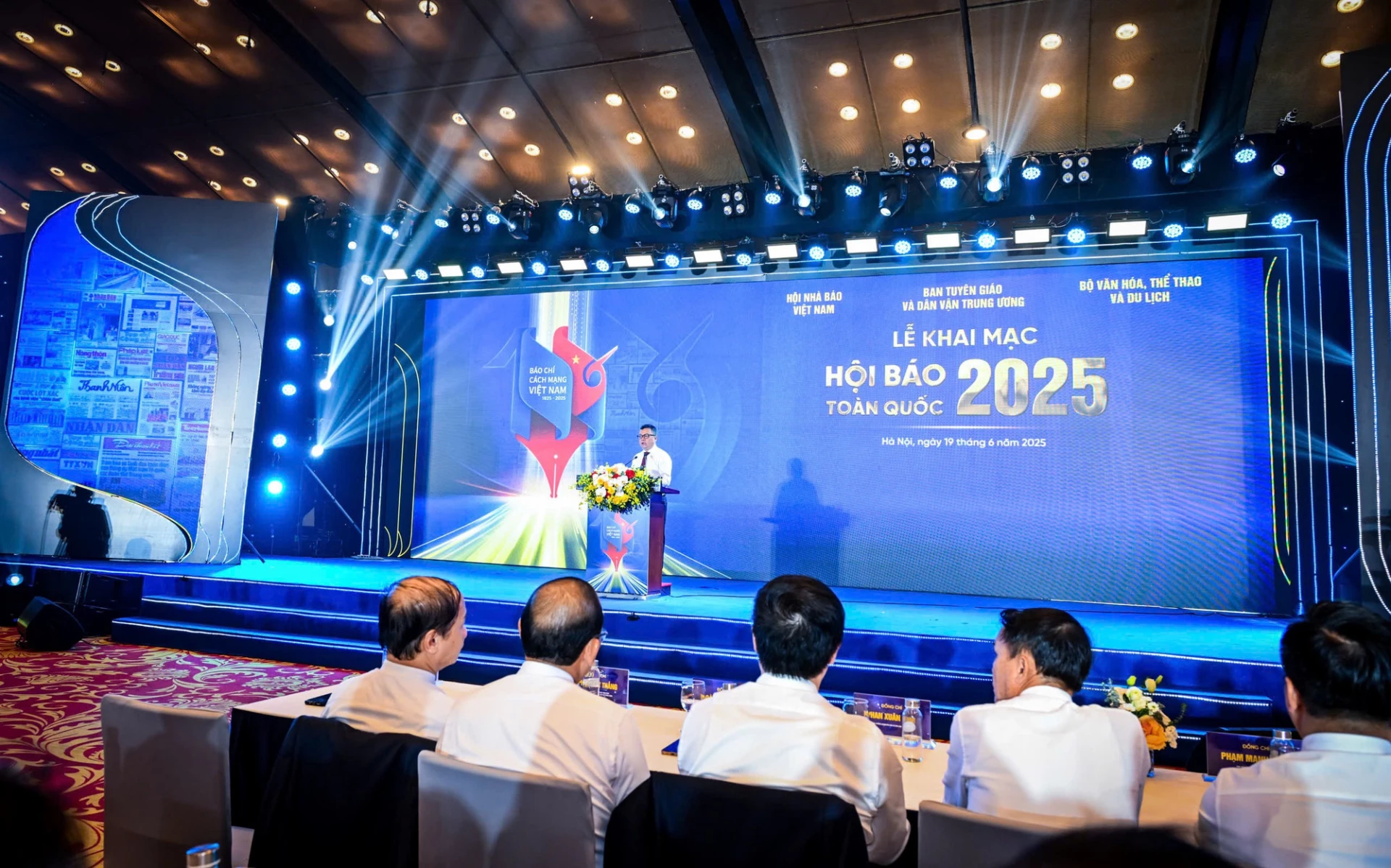Quang cảnh lễ khai mạc Hội Báo toàn quốc năm 2025.