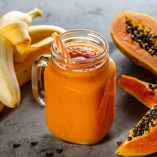 Sinh tố đu đủ. (Ảnh: iStock)