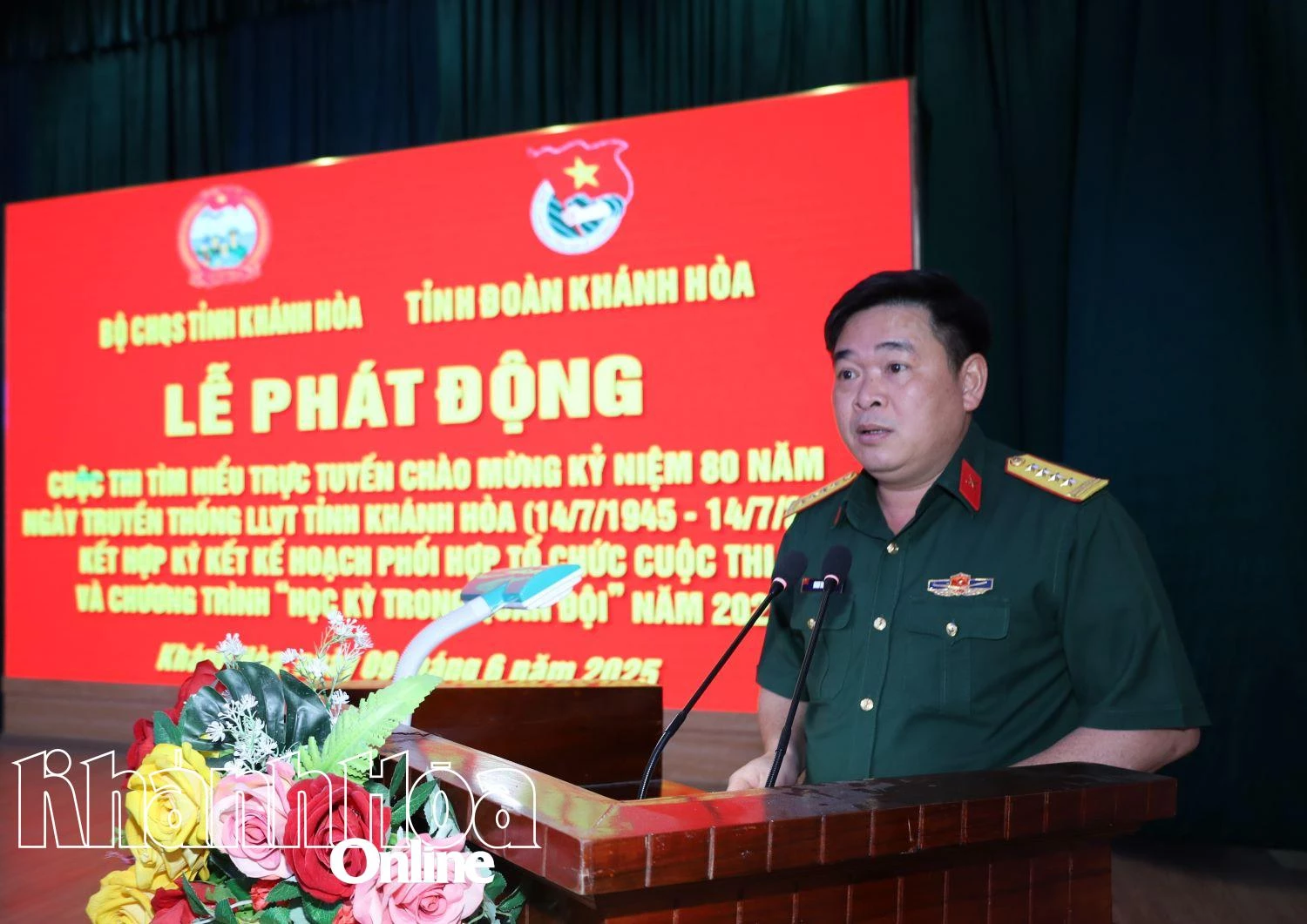 Phát động cuộc thi trực tuyến tìm hiểu truyền thống 80 năm Lực lượng vũ trang tỉnh Khánh Hòa