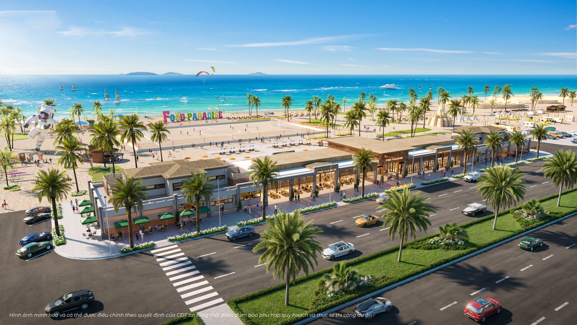 Tổ hợp nhà hàng tại khu vực công viên biển CaraBeach – CaraWorld.