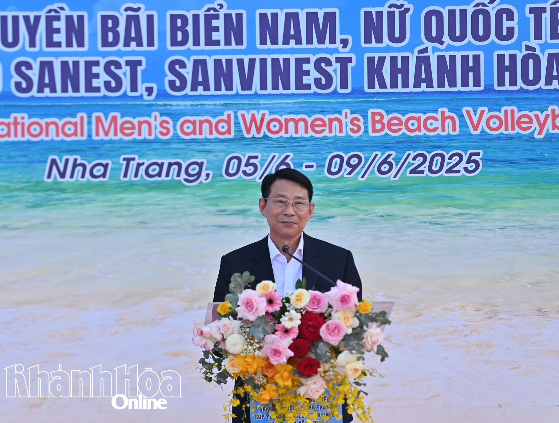 Ông Đinh Văn Thiệu-Phó Chủ tịch UBND tỉnh, Trưởng Ban tổ chức giải phát biểu khai mạc.