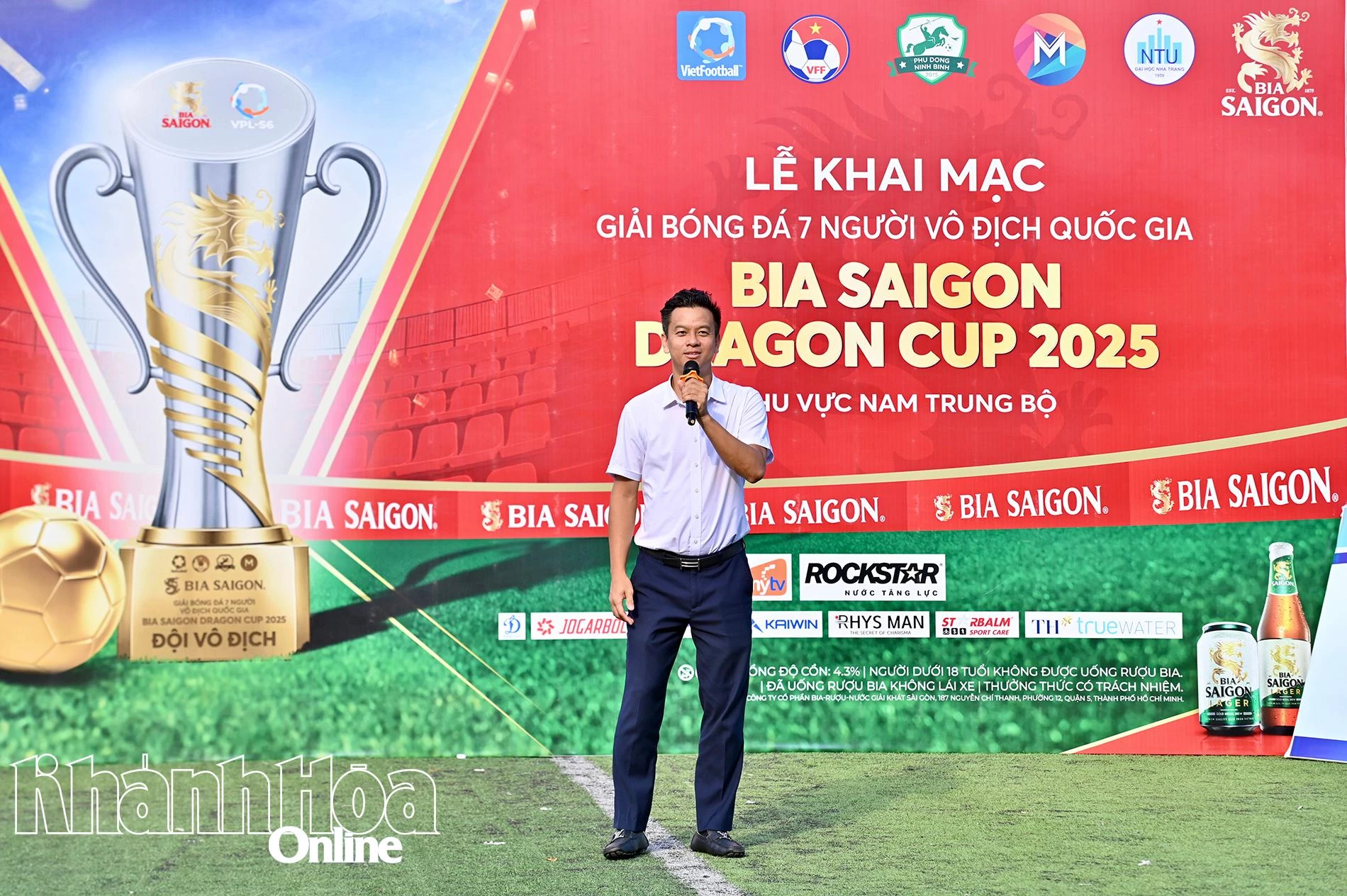 Ông Phạm Ngọc Tuấn-Trưởng Ban tổ chức giải phát biểu khai mạc.