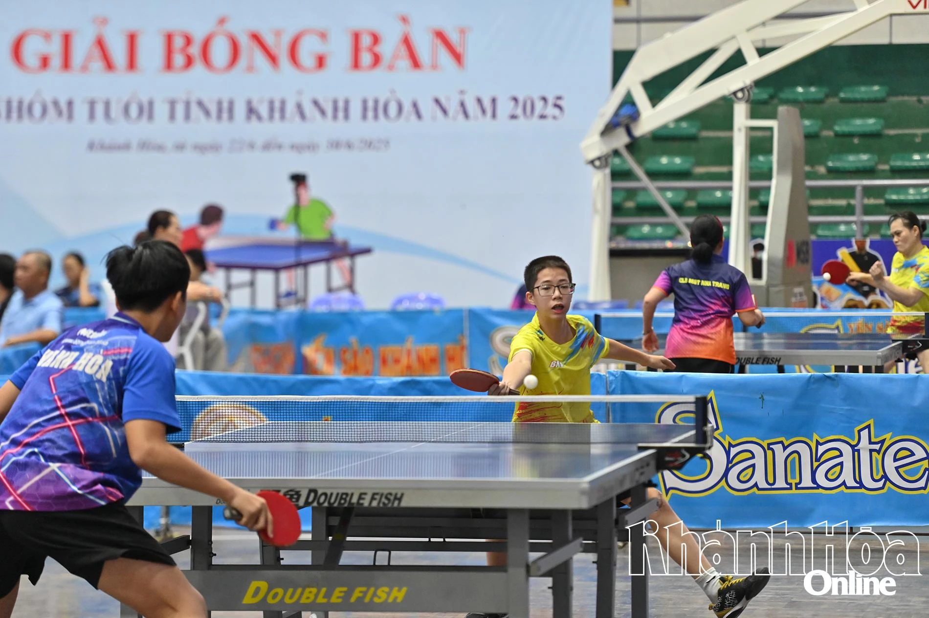 160 tay vợt tranh tài tại Giải bóng bàn các nhóm tuổi tỉnh Khánh Hòa 2025