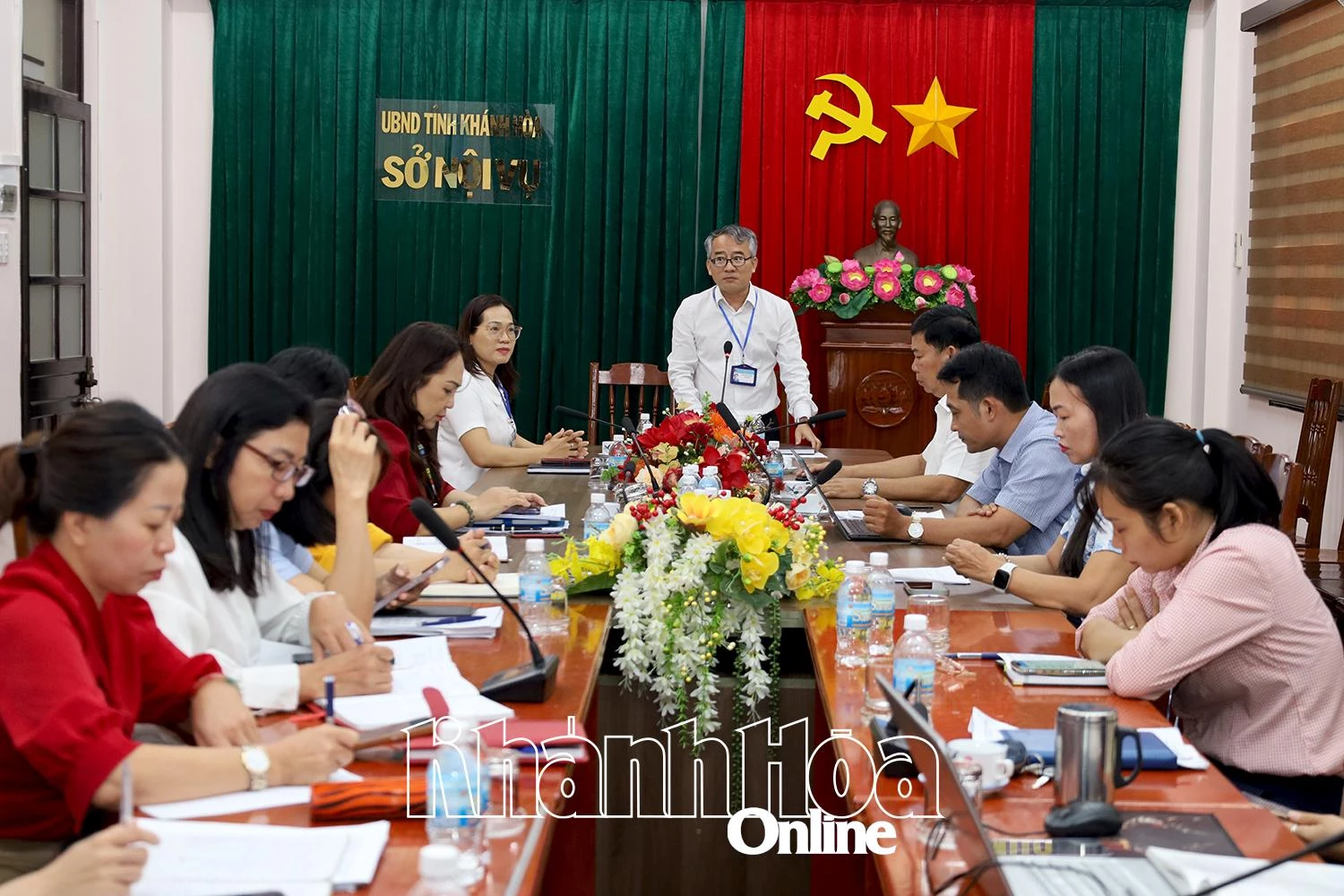 Ông Võ Chí Vương - Giám đốc Sở Nội vụ phát biểu kết luận. 