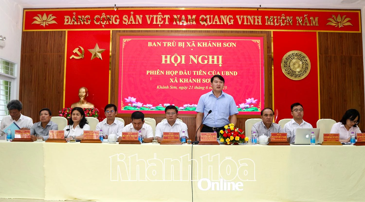 Đồng chí Lương Đức Hải phát biểu chỉ đạo tại hội nghị