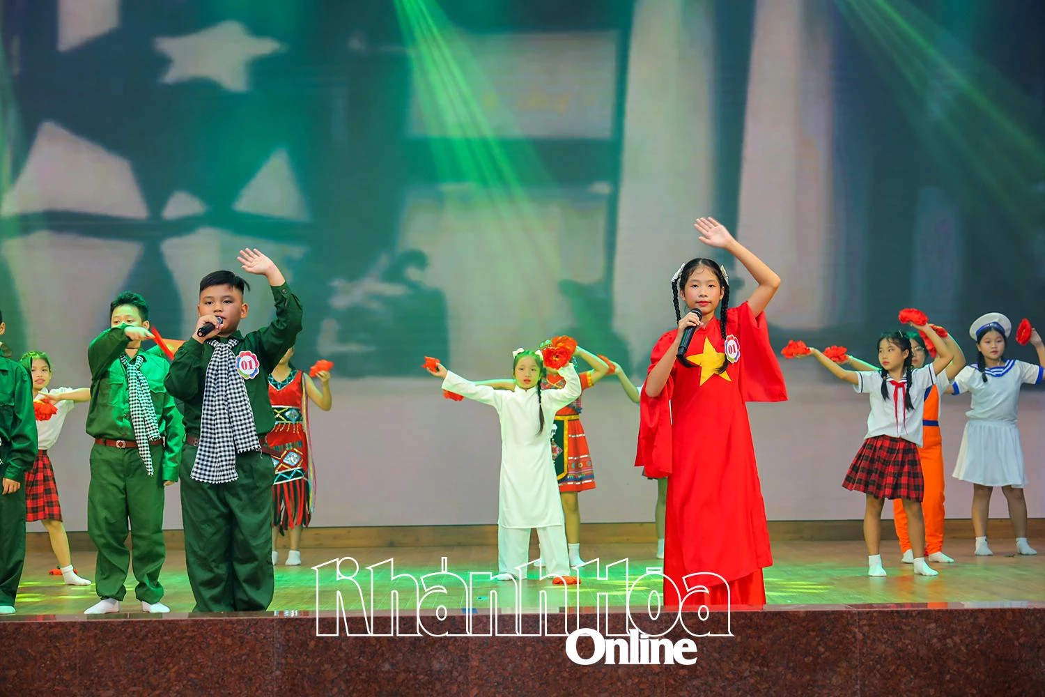 Phần thi của thí sinh đến từ Trường Tiểu học Diên Sơn (huyện Diên Khánh).