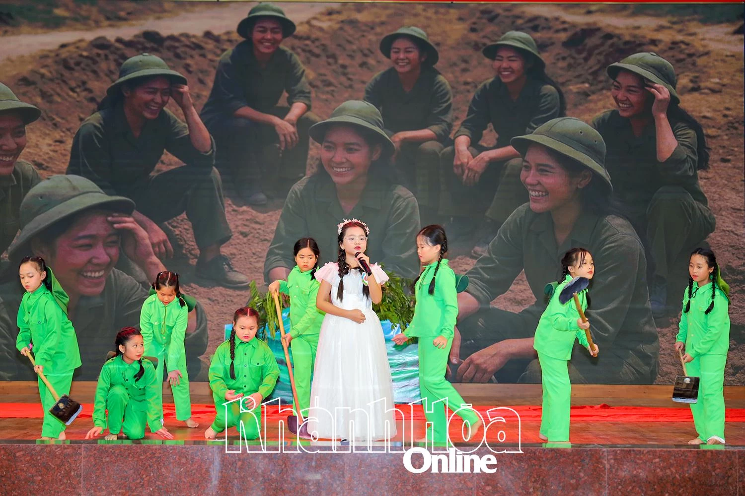 Phần thi của thí sinh đến từ Trường Tiều học số 3 Ninh Hiệp (thị xã Ninh Hòa).