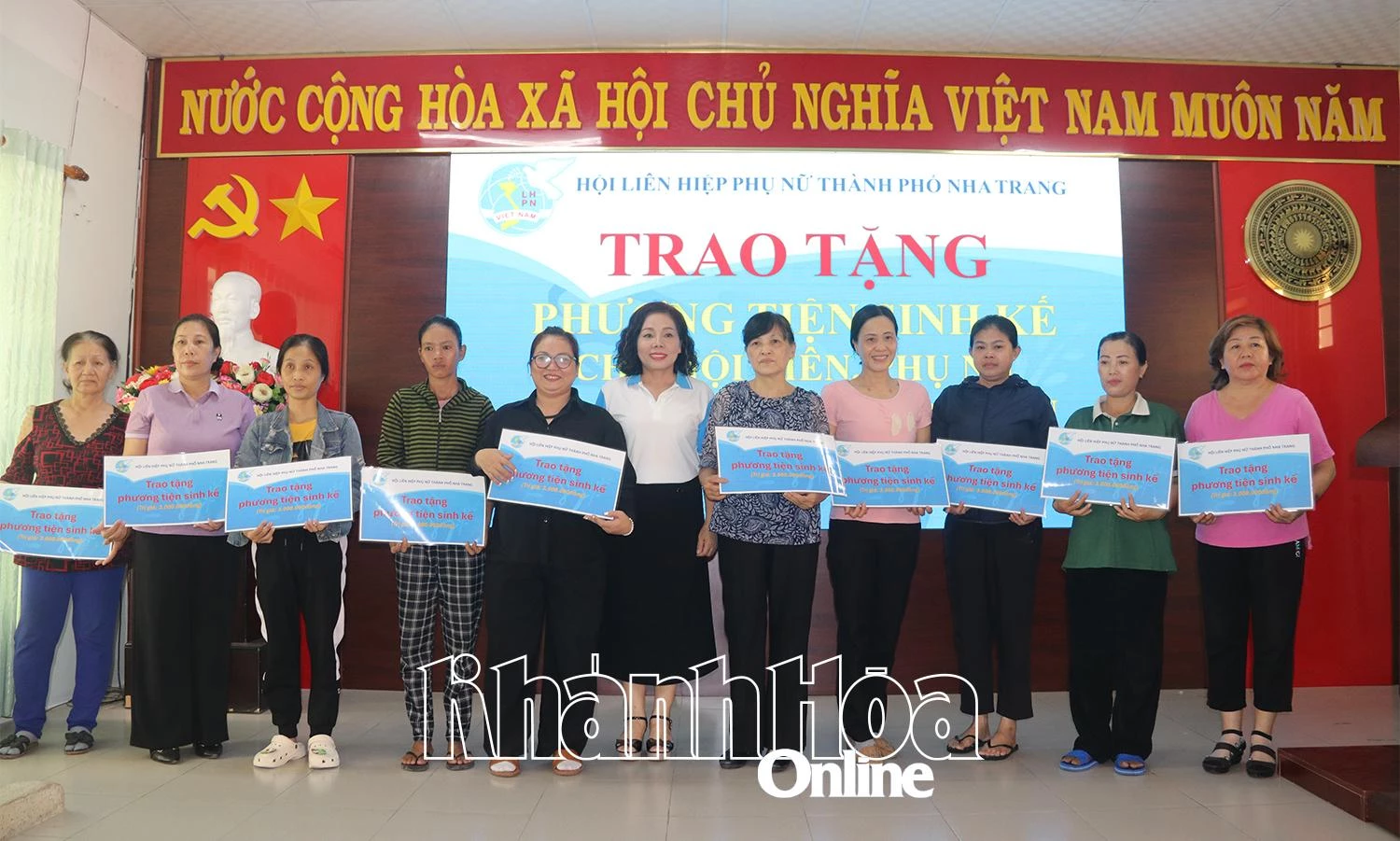 Các phương tiện sinh kế được trao nhằm hỗ trợ hội viên có điều kiện phát triển kinh tế, ổn định cuộc sống.