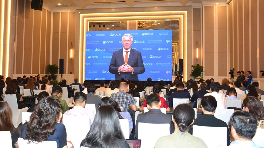 Tổng thư ký OECD Mathias Cormann gửi thông điệp chúc mừng tới Hội thảo công bố Báo cáo kinh tế Việt Nam 2025.