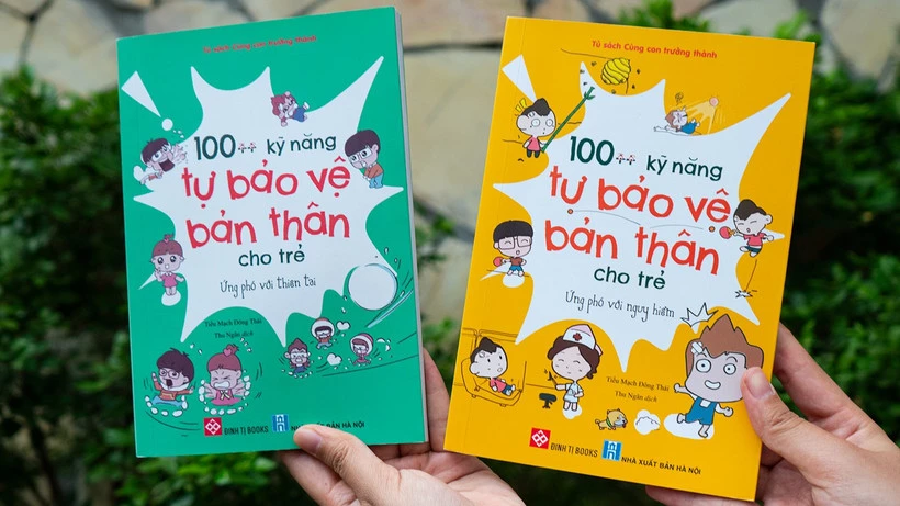 Bộ sách “100++ kỹ năng tự bảo vệ bản thân cho trẻ”. (Ảnh: Đinh Tị Books)