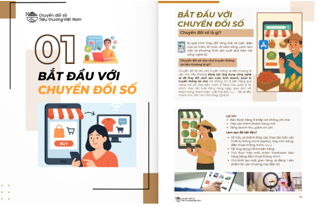 Cuốn sổ tay được thiết kế với nội dung đơn giản, dễ tiếp cận, bám sát thực tiễn hoạt động kinh doanh của tiểu thương.