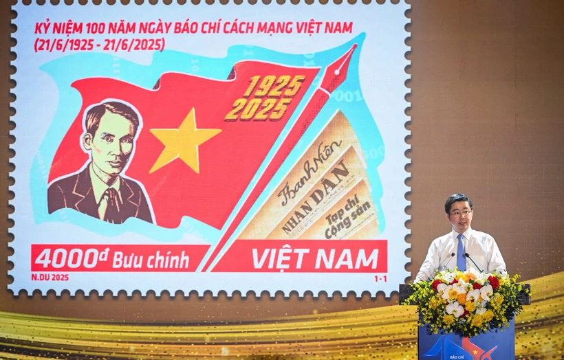 Phát hành bộ tem đặc biệt kỷ niệm 100 năm Ngày Báo chí Cách mạng Việt Nam