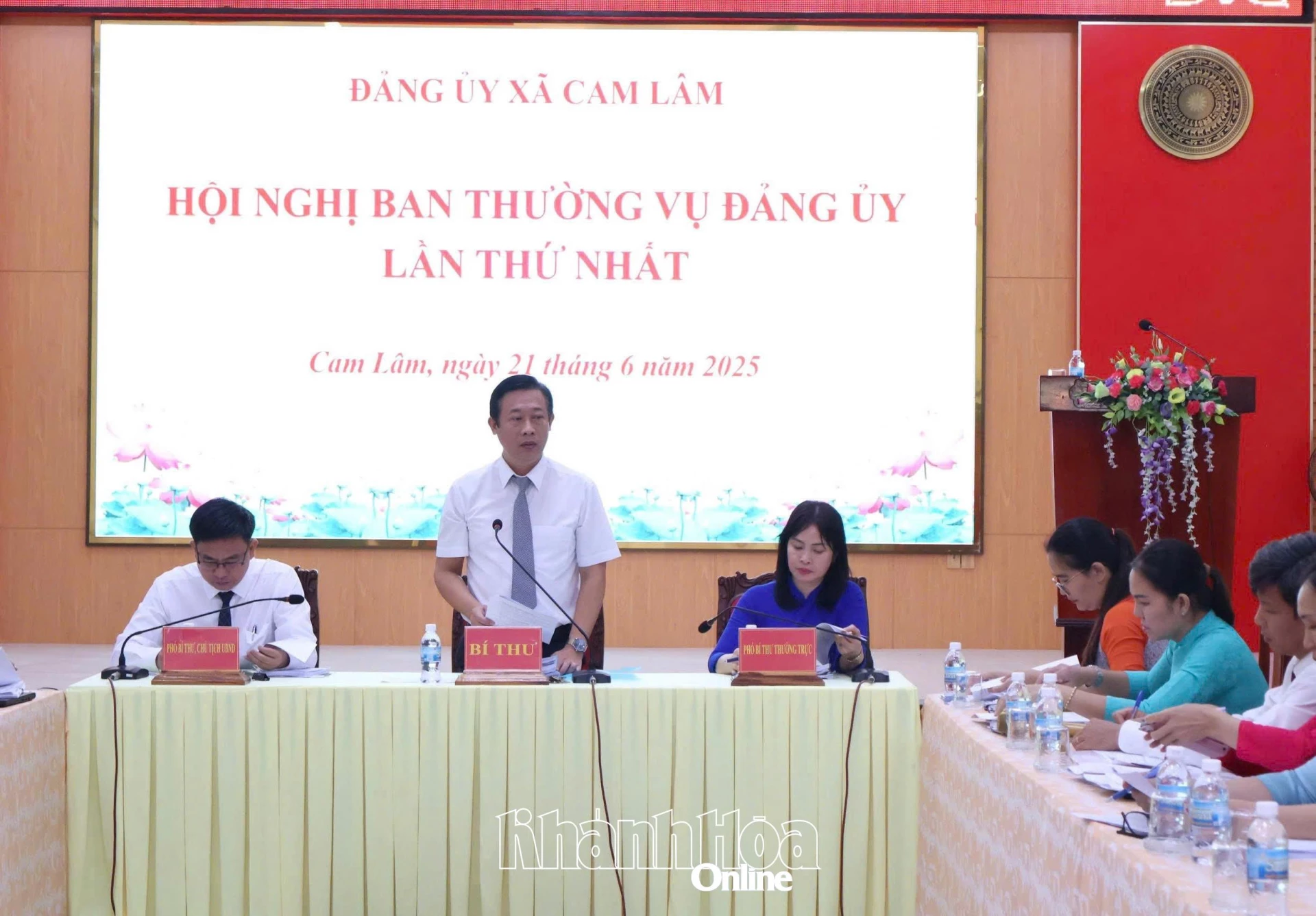 Hội nghị Thường trực Đảng ủy xã Cam Lâm lần I.