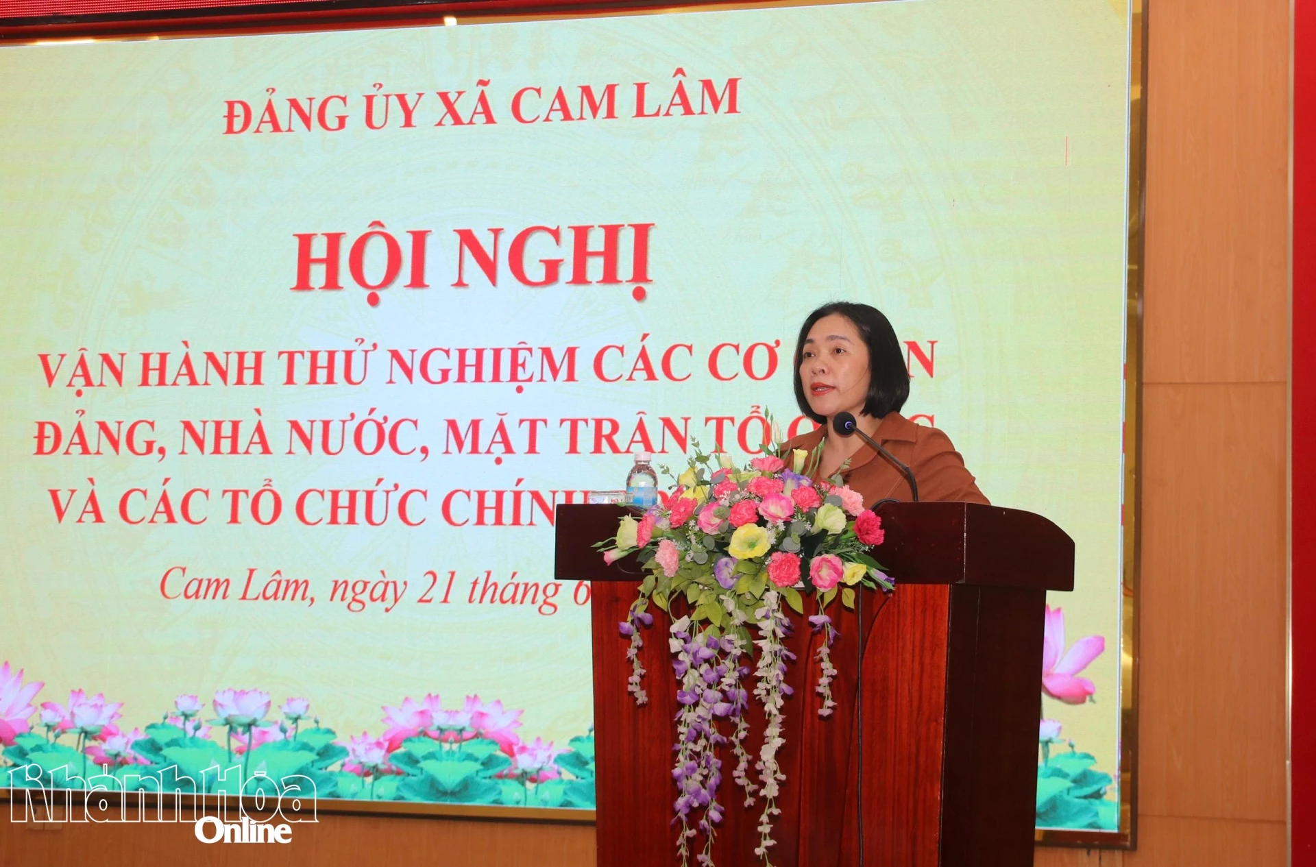 Vận hành thử nghiệm hoạt động xã Cam Lâm