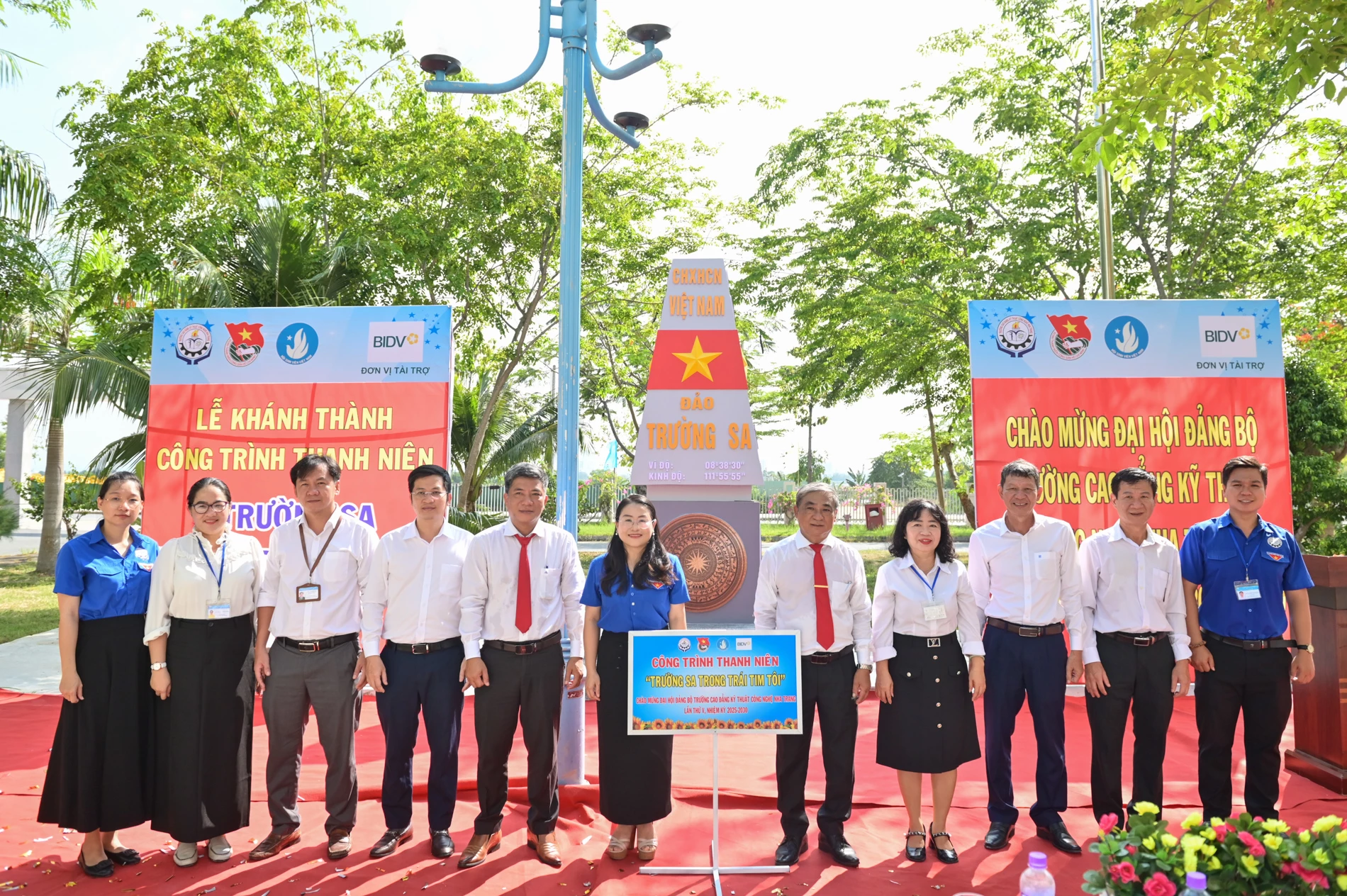 Trường Cao đẳng Kỹ thuật Công nghệ Nha Trang khánh thành công trình thanh niên "Trường Sa trong trái tim tôi"