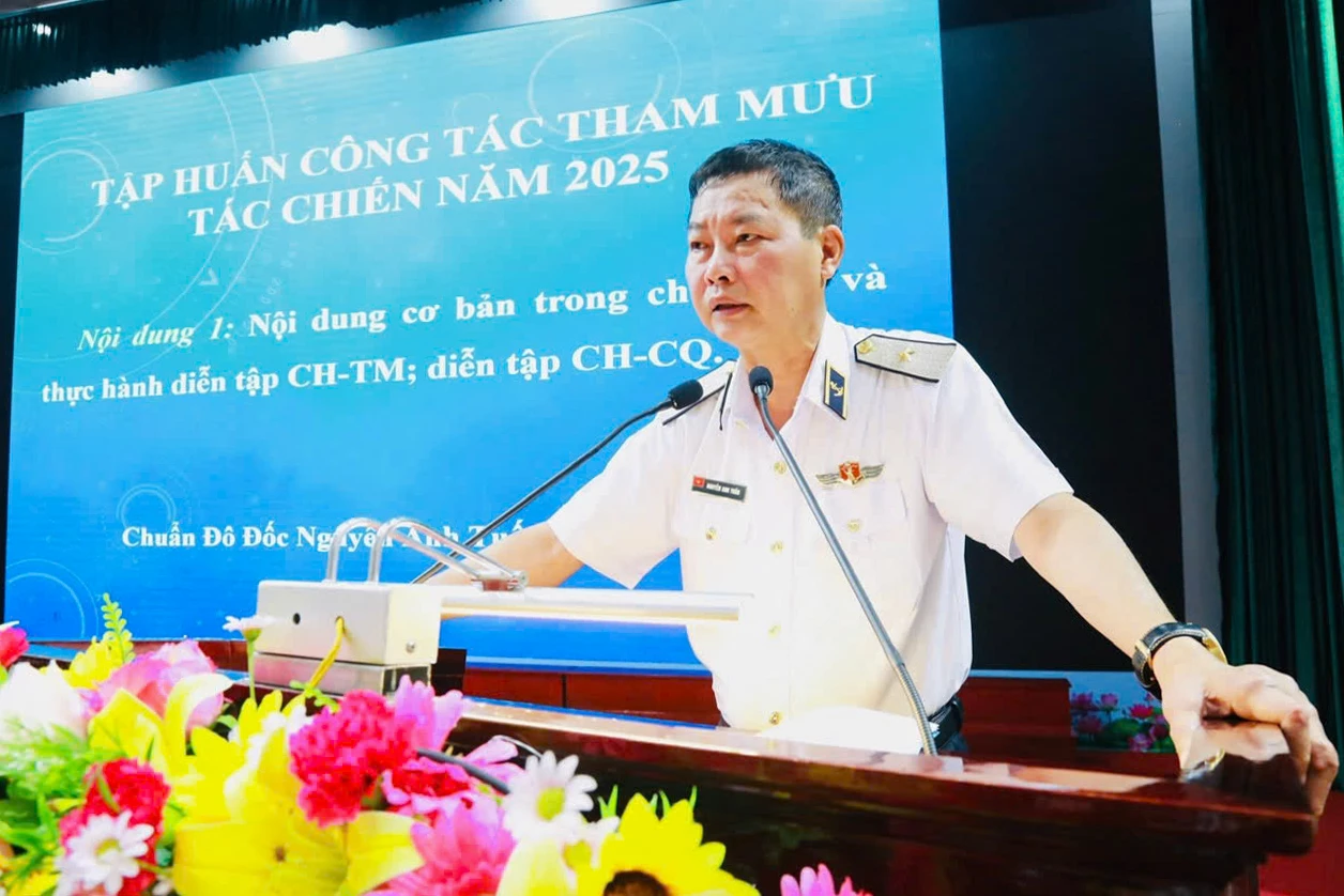 Vùng 4 Hải quân tập huấn công tác tham mưu tác chiến năm 2025