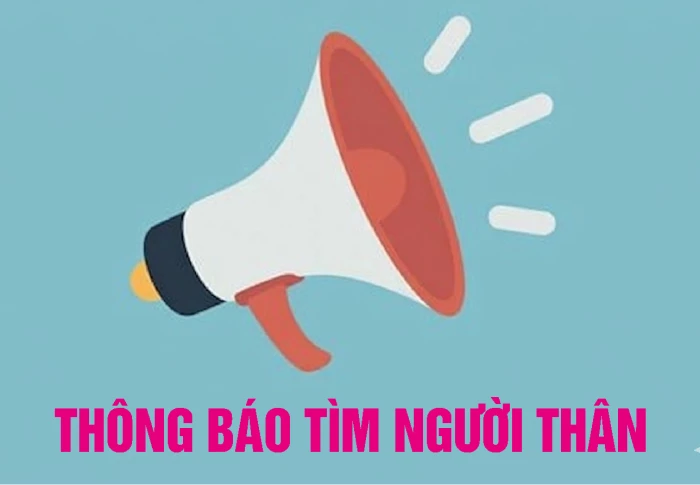 Thông báo tìm người thân