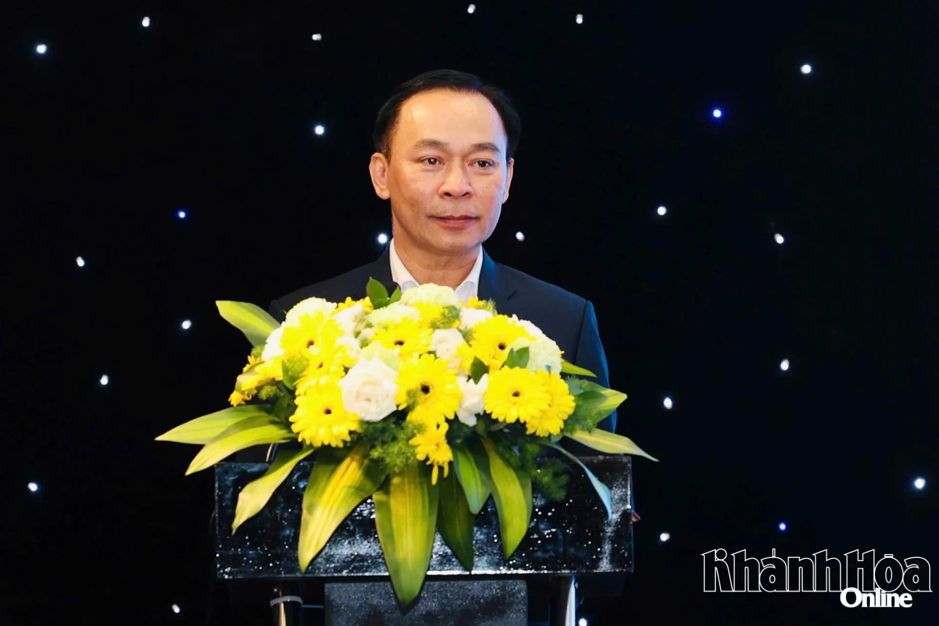Ông Trương Văn Tiến phát biểu tại buổi lễ.
