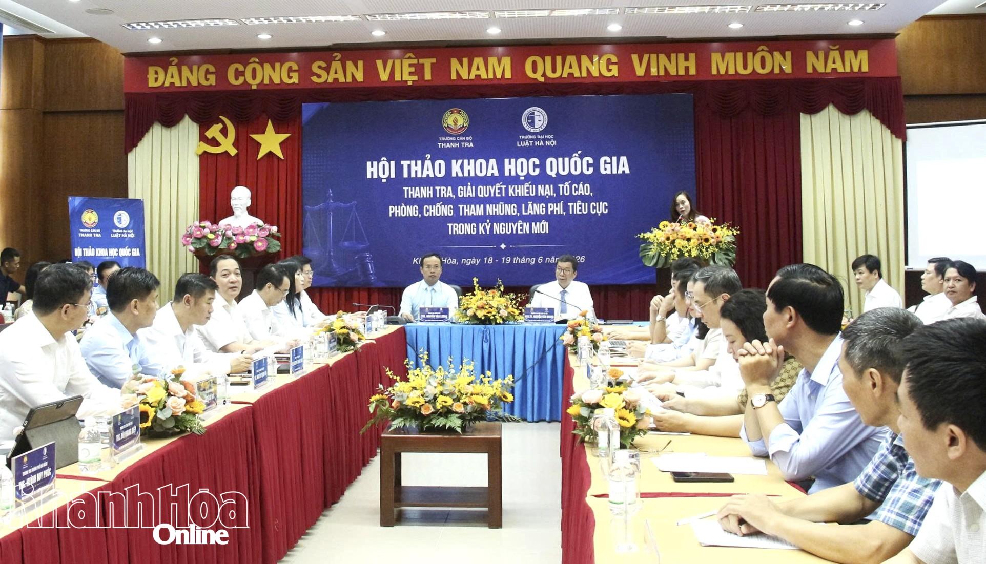 Hội thảo khoa học quốc gia về phòng, chống tham nhũng, lãng phí và tiêu cực