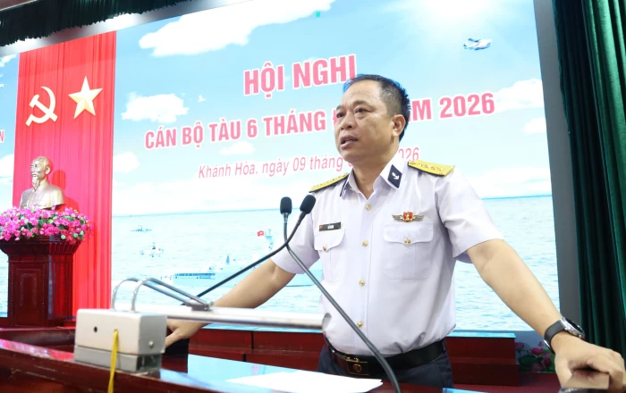 Vùng 4 Hải quân tổ chức Hội nghị cán bộ tàu 6 tháng đầu năm 2026