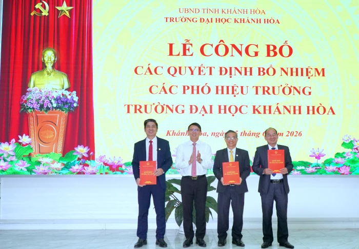 Bổ nhiệm các Phó Hiệu trưởng Trường Đại học Khánh Hòa