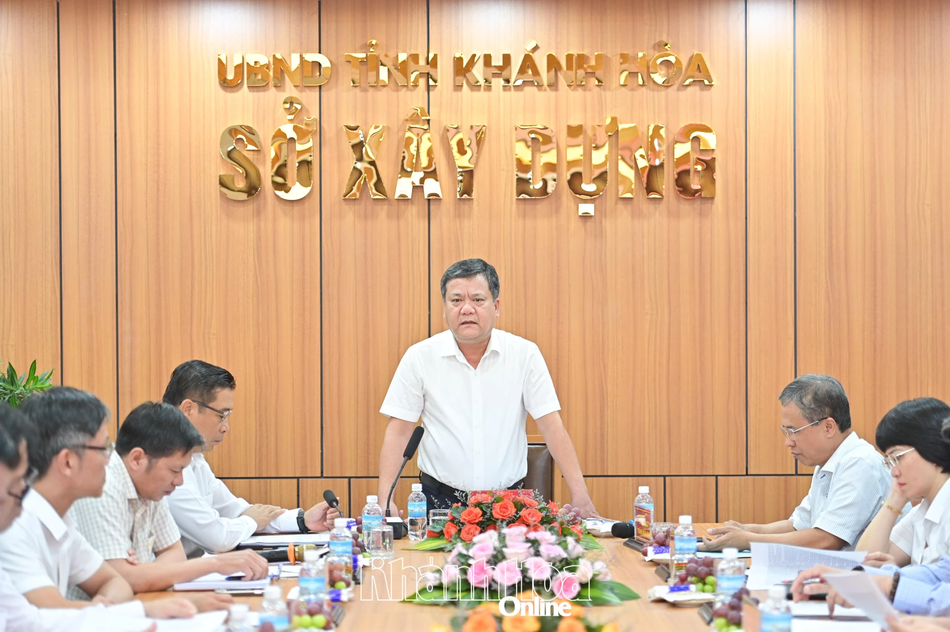 Đồng chí Bí thư Tỉnh ủy Trần Phong phát biểu tại buổi làm việc.
