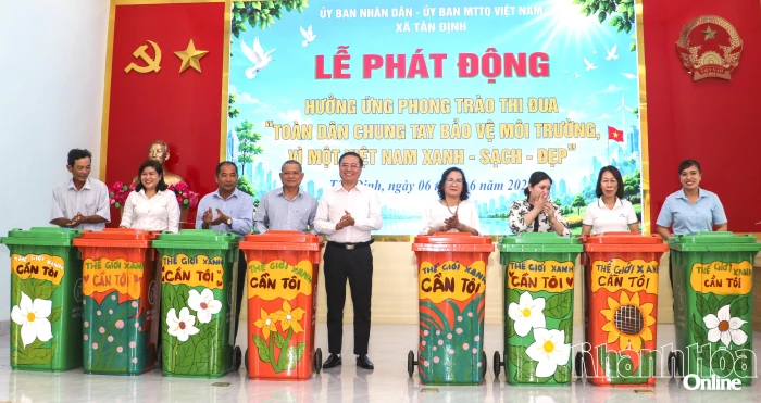 Xã Tân Định phát động phong trào toàn dân chung tay bảo vệ môi trường