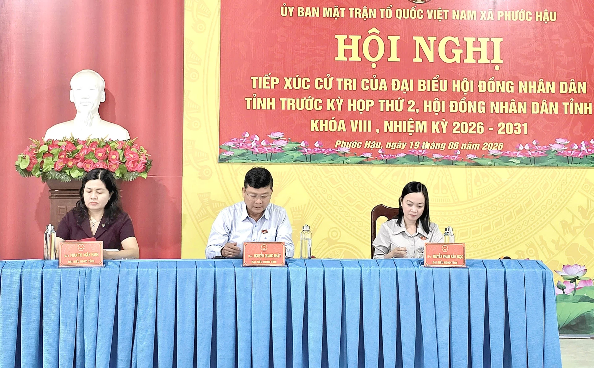 Đại biểu HĐND tỉnh Khánh Hòa tiếp xúc cử tri xã Phước Hậu