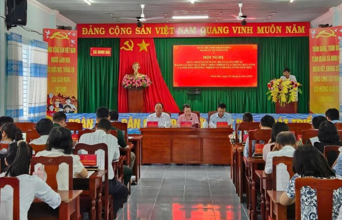 Đảng ủy xã Ninh Hải triển khai nhiệm vụ 6 tháng cuối năm 2026