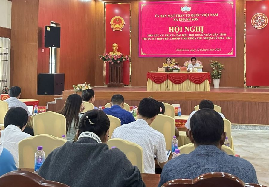Đại biểu HĐND tỉnh Khánh Hòa tiếp xúc cử tri 3 xã khu vực Khánh Sơn