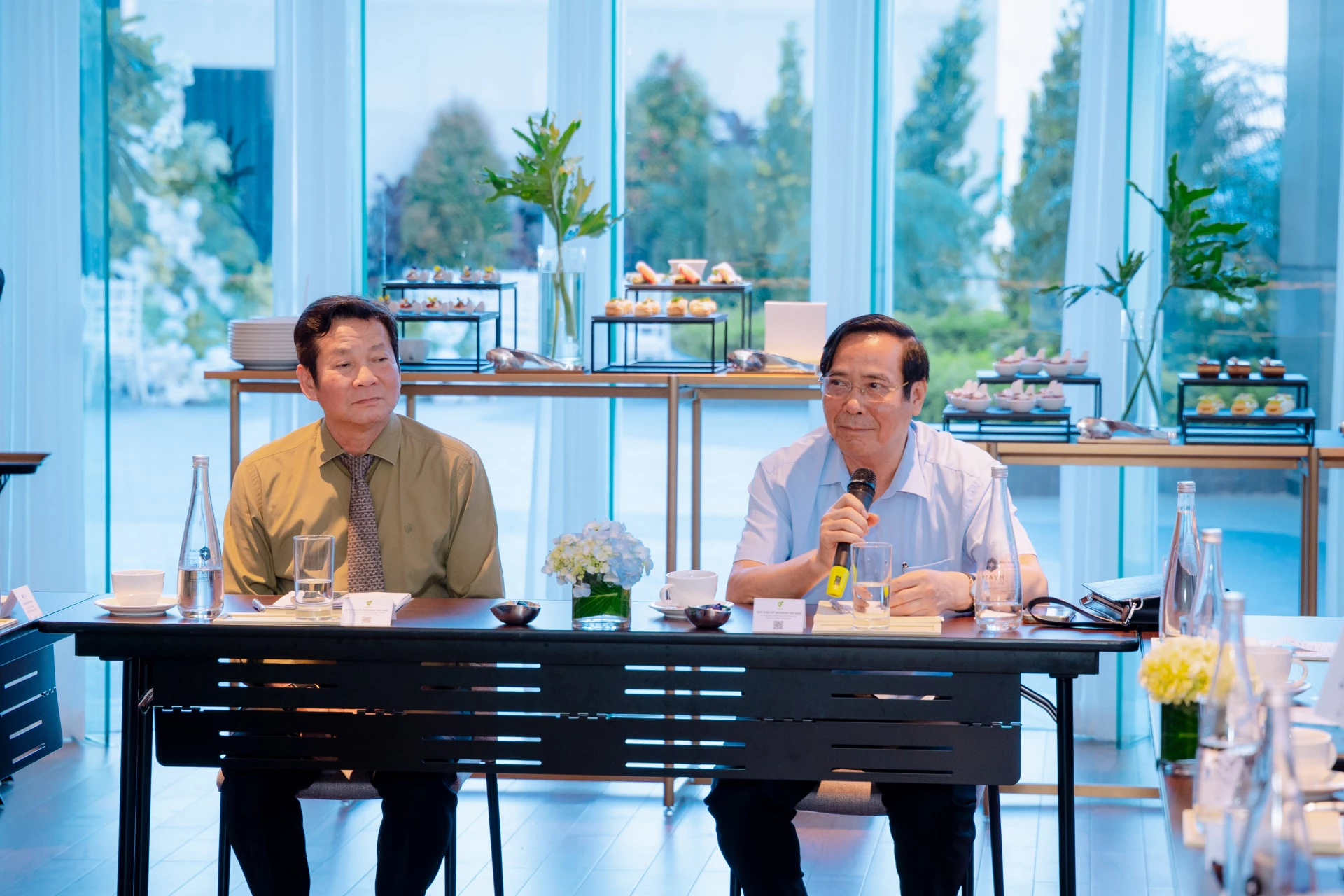 Ông Nguyễn Thanh Bình - Chủ tịch Hội Người cao tuổi Việt Nam phát biểu về định hướng triển khai Đề án 379, gắn với phát triển kinh tế bạc và mô hình Nhà hạnh phúc.