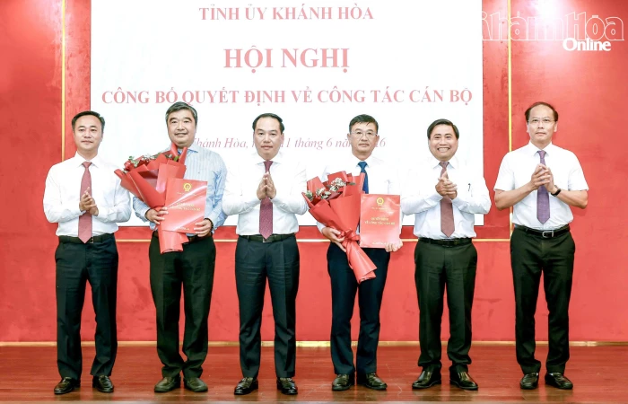 Khánh Hòa bổ nhiệm Trưởng Ban Nội chính Tỉnh ủy, Giám đốc Báo và Phát thanh, Truyền hình Khánh Hòa, Chủ tịch Hội đồng thành viên Tổng Công ty Khánh Việt