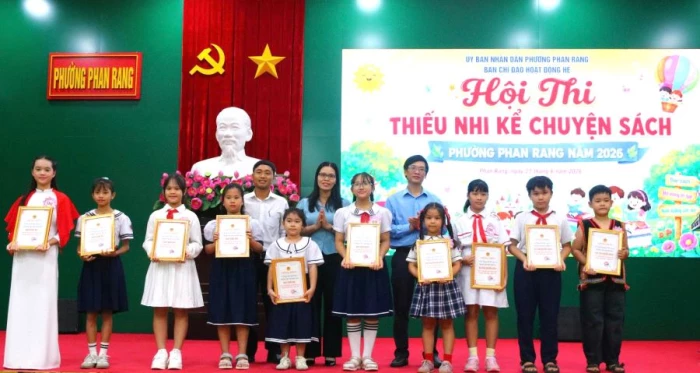 Phường Phan Rang tổ chức Hội thi Thiếu nhi kể chuyện sách năm 2026