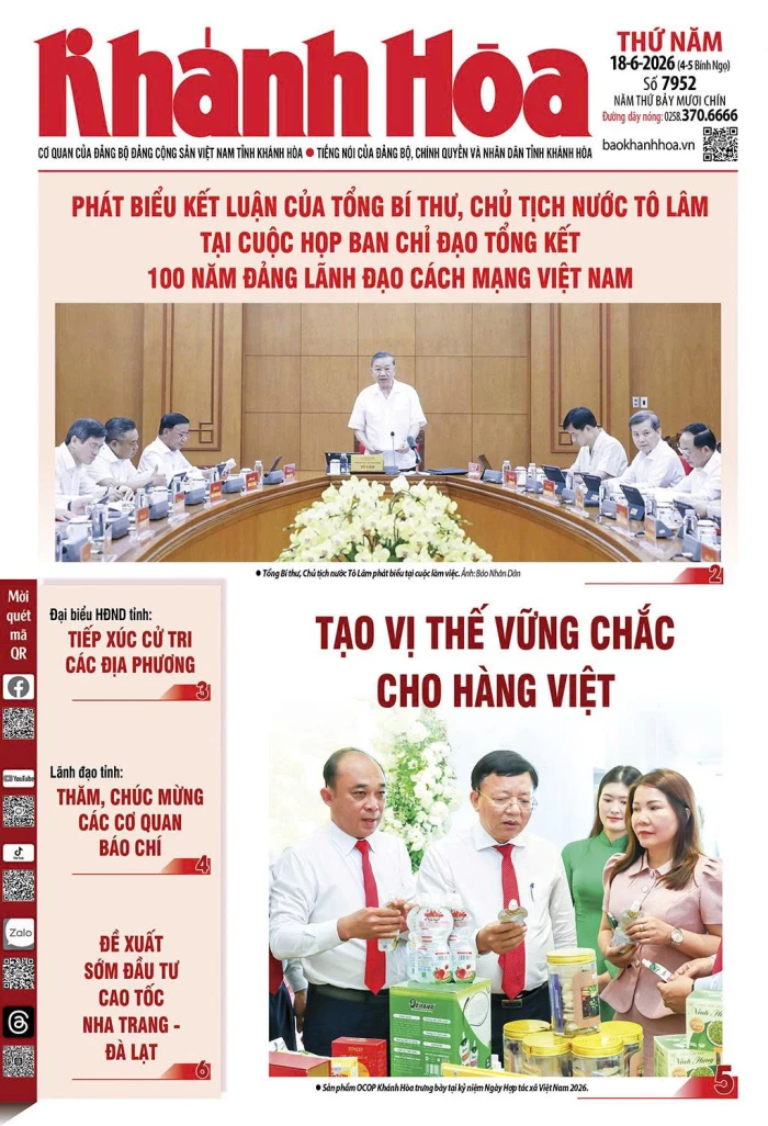 Đọc báo in số 7952 ngày 18/6/2026