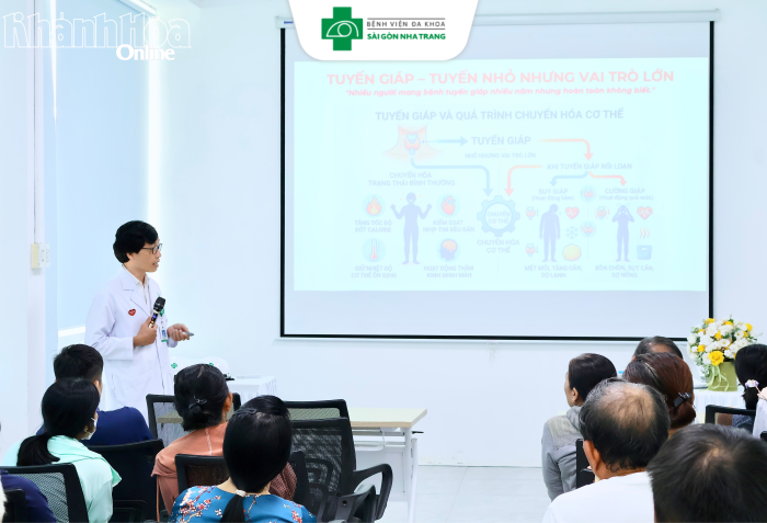 Bệnh viện Đa khoa Sài Gòn Nha Trang truyền thông về bệnh lý tuyến giáp