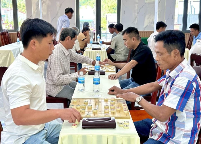 18 kỳ thủ tranh tài Giải cờ tướng xã Nam Cam Ranh năm 2026