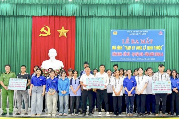 Xã Ninh Phước ra mắt mô hình “Trạm hy vọng”