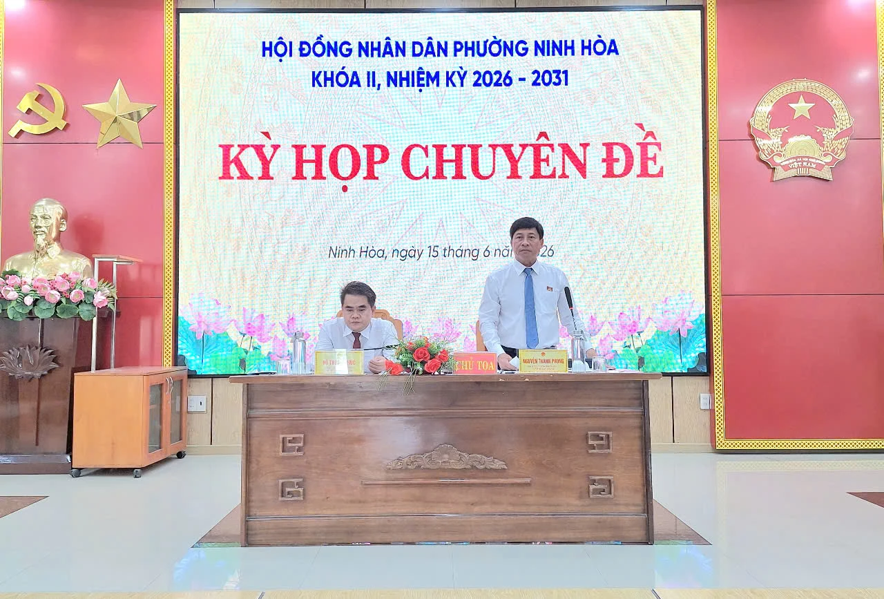 Phường Ninh Hòa thông qua Nghị quyết về việc thành lập, sắp xếp, tổ chức lại, đổi tên tổ dân phố