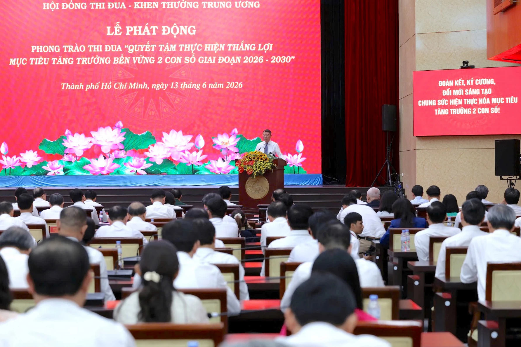 Thủ tướng Chính phủ Lê Minh Hưng phát biểu tại lễ phát động.