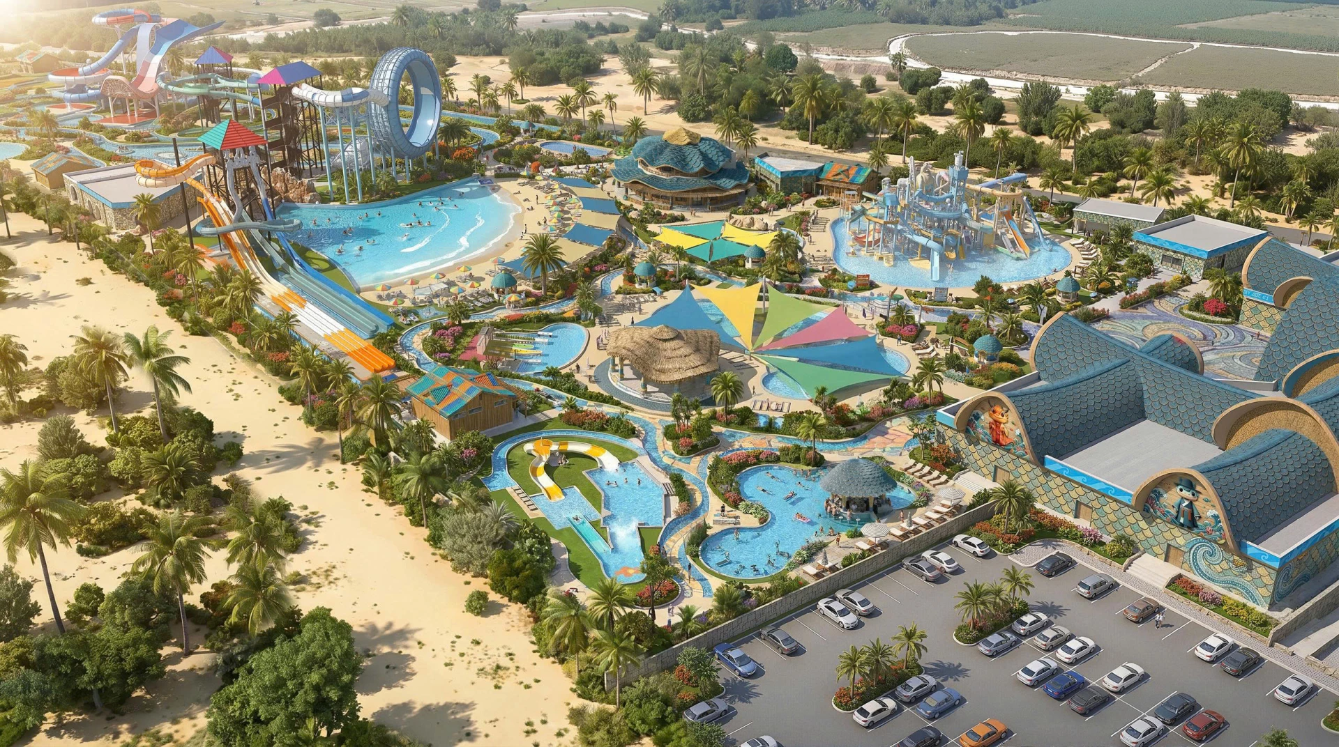 Cara Water Park quy mô 6,7 ha kỳ vọng sẽ là điểm đến hút khách gia đình và giới trẻ.